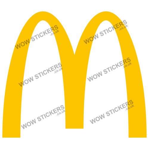 Mcdonalds aufkleber 165x145mm - aufkleber,