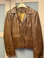 Lederjacke Damen Gr. 42 von