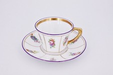 Tillowitz EPOS Mokkatasse Reinhold Schlegelmilch Porzellan Gold #D4