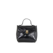 Nerz Umhängetasche Leder Lack