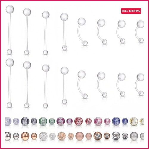 Bauchnabelpiercing set - set, 32