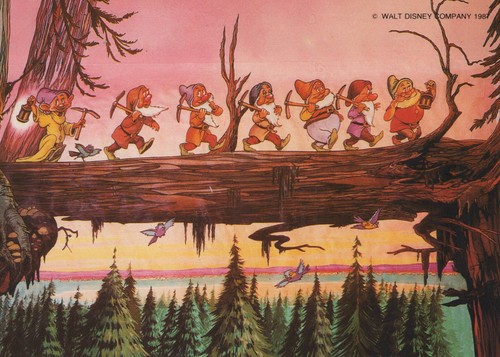 Disney postkarte sieben - postkarte,