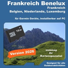 Frankreich benelux karte - frankreich, topo