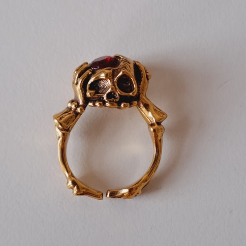 Vintage messing totenkopf - totenkopf, ring