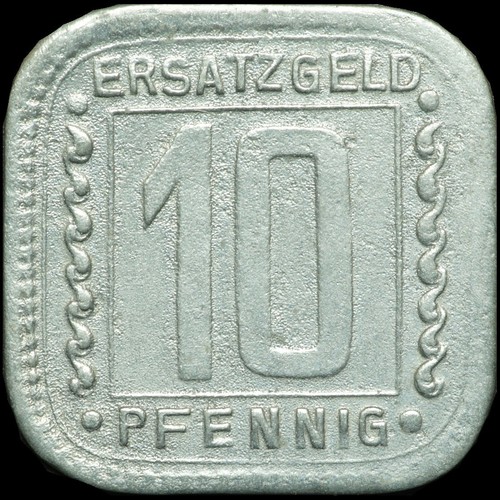 Notgeld pfennig 1918 basf - 10, 1918.
