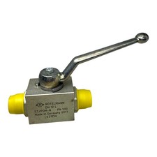 Rötelmann Kugelhahn DN12 PN500 Hochdruckventil Hydraulik ST/POM-N