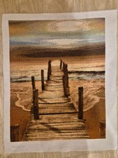 Kreuzstichbild Seeblick