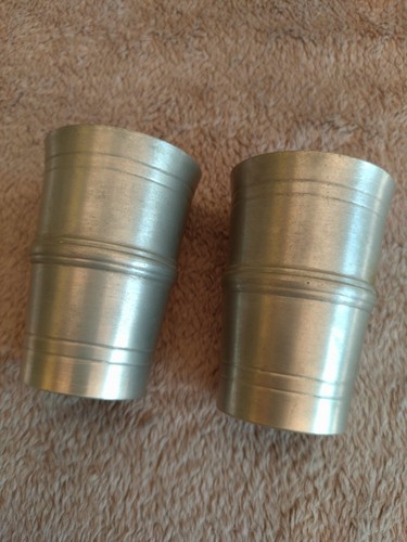 2er set zinnbecher - zinnbecher, „rein
