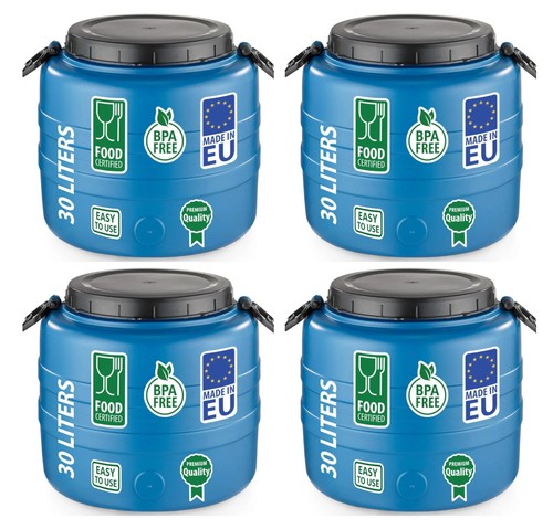 4er set weithalsfass - 4er,