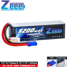 Zeee 5S 18.5V Lipo Akku 100C 5200mAh EC5 softcase für RC Auto Flugzeug Airplane