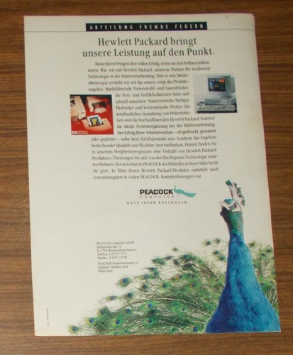 Seltene werbung peacock - werbung,