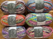 6 x 100gr. Sockenwolle 4-fach Woolfree❤ Flotte Socke Bamboo❤ Wollpaket 550