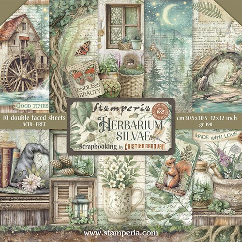 Stamperia scrapbook herbarium - stamperia,
