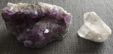 Amethyst Heilstein Salzstein Rose Mineralien Druse Weinachten Deko Setzkasten
