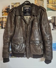 Herren Lederjacke Camp David Gr. 52  Braun