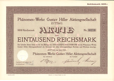 Phänomen-Werke Gustav Hiller AG Zittau - 1000 RM - 1929 - nach 1945 VEB Robur