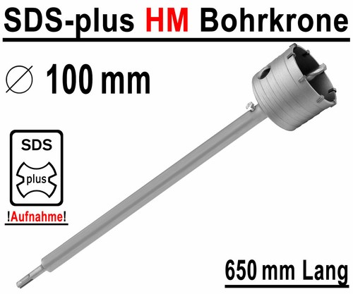 Sds plus bohrkrone 100mm - bohrkrone, Ø