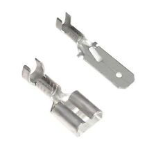 Flachsteckhülsen o Flachstecker mit Rastzunge 6,3 x 0,8mm unisoliert Kabelschuhe