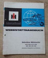IHC Mähdrescher 851 861 871 891 221 321 431 531 Werkstatthandbuch 