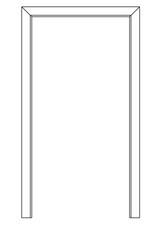 Bornhake Blendrahmen Dekor Uni