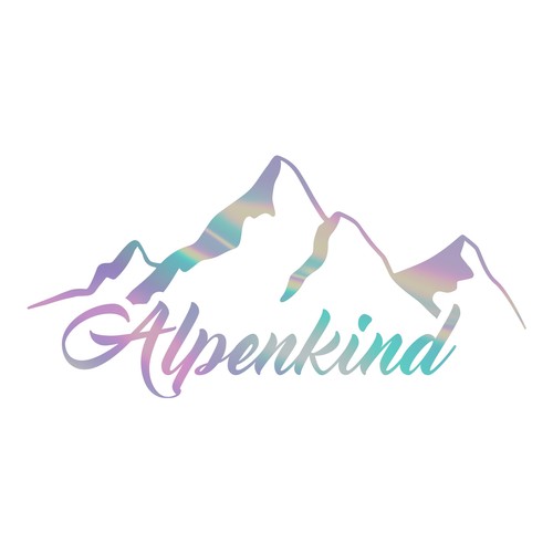 Alpenkind aufkleber 20x9 - alpenkind, 20x9,7cm
