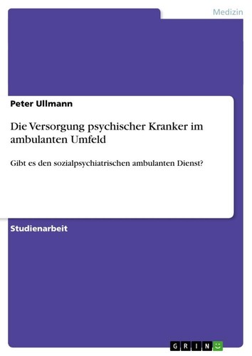Die versorgung psychischer - die,