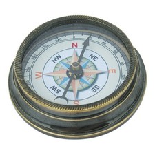 Kompass aus Messing antik 1,5