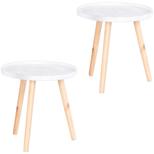 Homcom runder couchtisch mit - runder,