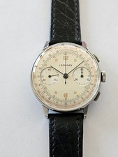 LEONIDAS-CHRONO-GANZSTAHL-SÄULENRAD-VALJOUX 22-OVERSIZE(38 MM)-SIGNIERT