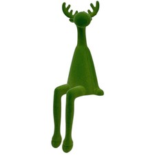 Elch Sami-Kantenhocker Grün ca. 56 cm Advent Weihnachten Fensterbank Regal