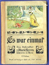 Schweiz Zürich Schule Pädagogik Reform Fibel Kinder Lesebuch illustriert um 1915