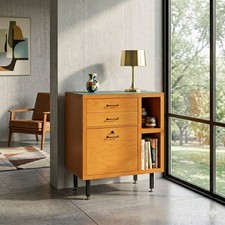 Vintage Möbel Pappel Furniert