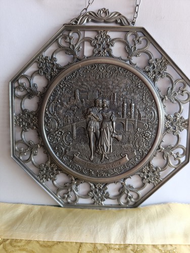 Vintage zinn wandrelief - vintage, zinn-wandrelief