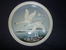 Hutschenreuther  Jahresteller -  Flug nach Süden bunt 1979 25 cm glasiert