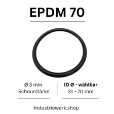 O-Ring EPDM 70 ID 31-70 x 3 mm
