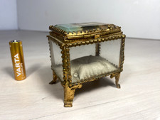 Viktorianische Schmuckschatulle – Grand Tour Stil mit Messing & Glas