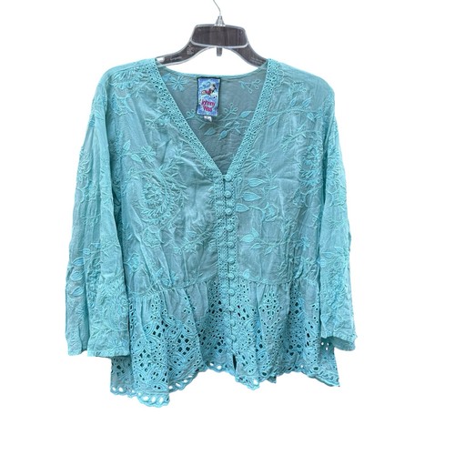Johnny was blouse blue - blouse,