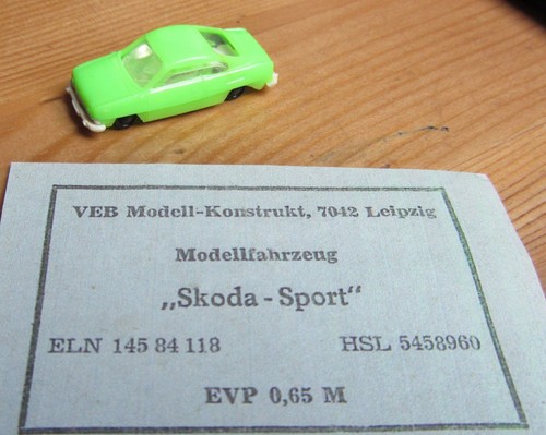 Modellauto skoda 110 - skoda, veb