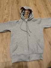 Burberry-Graue Kapuzenjacke