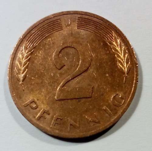 Münze brd zwei pfennig - (13),