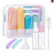  Mezzar 16 Stück Reiseflaschen Zum Befüllen, Set of Silikon Reiseflaschen de 1 