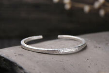 K25 Armband Armreif eckig gehämmert Sterling Silber 925