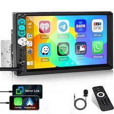 1Din Autoradio mit 7 Zoll Bildschirm Apple CarPlay Bluetooth USB FM Radio TF AUX