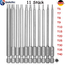 Magnetisch Torx Bit mit loch Set T6 T7 T8 T9 T10 T15 T20 T25 T27 T30 T40 100mm