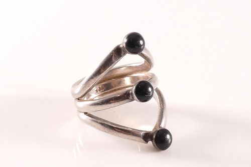 Ring silber 925 schwarz - silber,