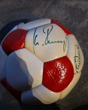 Autogramm Ball FCB Rummenigge