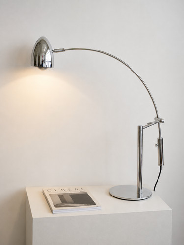 Vintage chrom bogenlampe - vintage, –