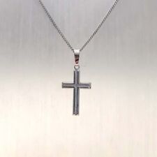 KOMMUNION/KONFIRMATION KREUZ MIT PANZERKETTE, Silber925, JUWELIERQUALITÄT