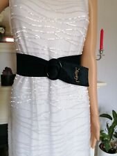 YVES SAINT LAURENT YSL Taille Gürtel Gr. 75 Gesamtlänge 95 cm Wildleder Vintage 