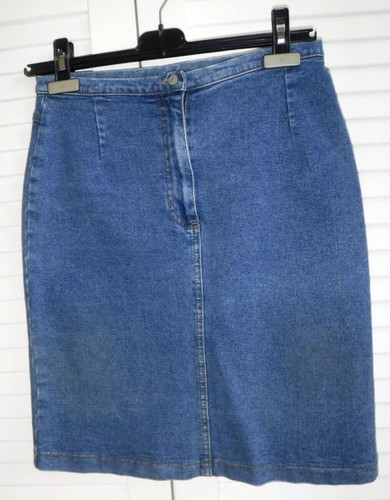 Damen jeans rock knielang - rock,